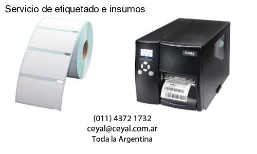 Servicio de etiquetado e insumos