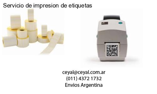 Servicio de impresion de etiquetas