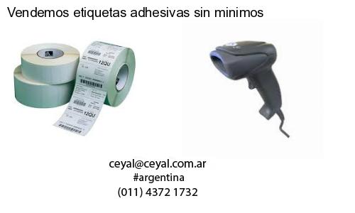 Vendemos etiquetas adhesivas sin minimos
