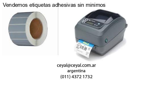 Vendemos etiquetas adhesivas sin minimos