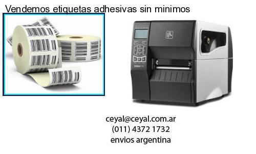 Vendemos etiquetas adhesivas sin minimos