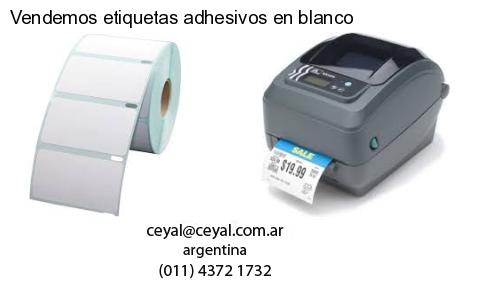 Vendemos etiquetas adhesivos en blanco