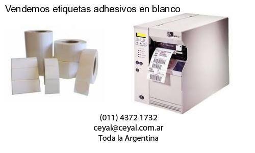 Vendemos etiquetas adhesivos en blanco