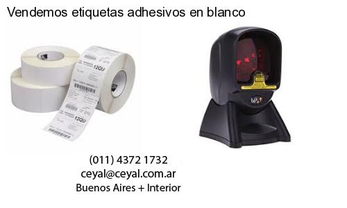 Vendemos etiquetas adhesivos en blanco