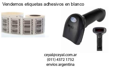 Vendemos etiquetas adhesivos en blanco
