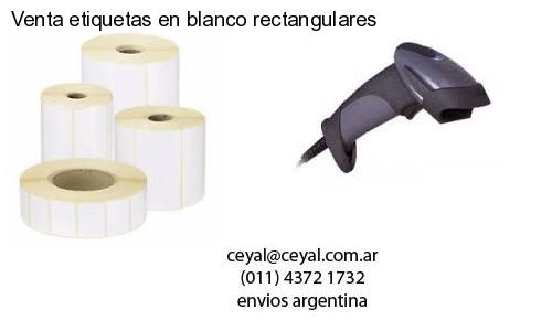 Venta etiquetas en blanco rectangulares