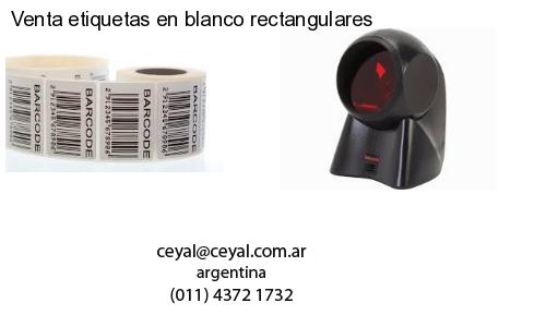 Venta etiquetas en blanco rectangulares