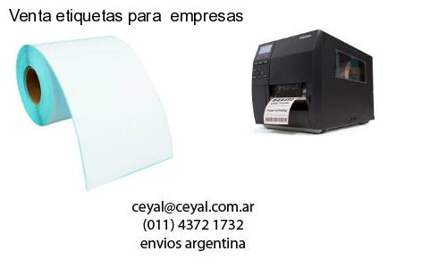 Venta etiquetas para empresas
