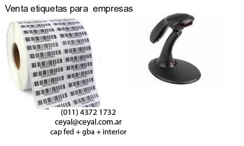 Venta etiquetas para empresas