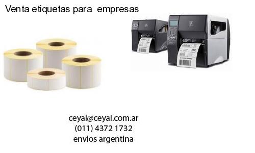 Venta etiquetas para  empresas