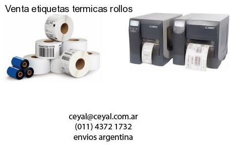 Venta etiquetas termicas rollos
