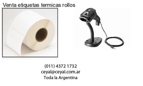 Venta etiquetas termicas rollos