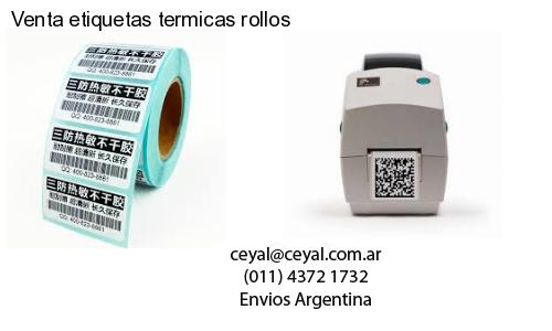 Venta etiquetas termicas rollos