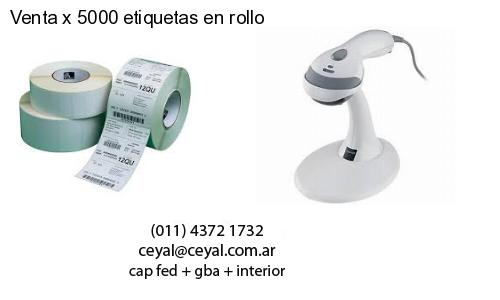 Venta x 5000 etiquetas en rollo