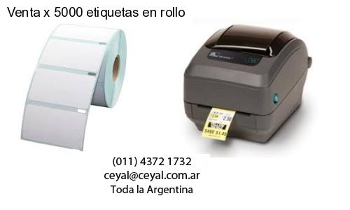 Venta x 5000 etiquetas en rollo