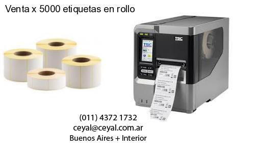 Venta x 5000 etiquetas en rollo