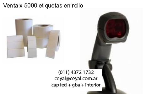 Venta x 5000 etiquetas en rollo