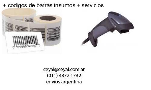   codigos de barras insumos   servicios