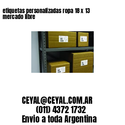 etiquetas personalizadas ropa 18 x 13 mercado libre