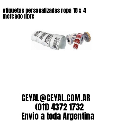 etiquetas personalizadas ropa 18 x 4 mercado libre
