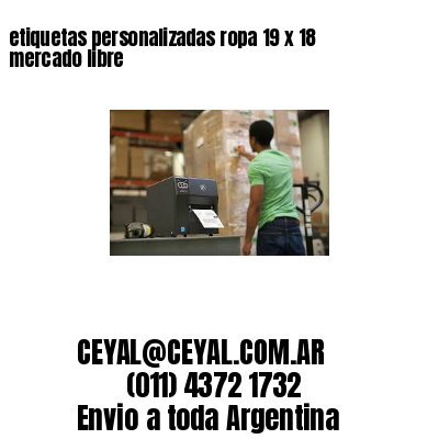 etiquetas personalizadas ropa 19 x 18 mercado libre