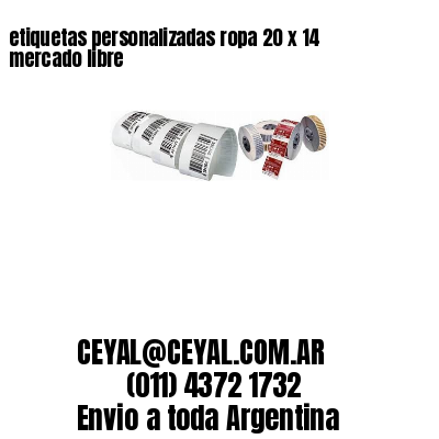 etiquetas personalizadas ropa 20 x 14 mercado libre