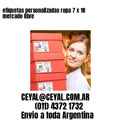 etiquetas personalizadas ropa 7 x 18 mercado libre