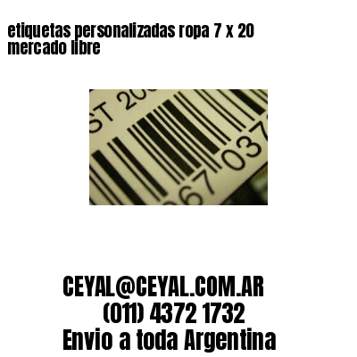 etiquetas personalizadas ropa 7 x 20 mercado libre