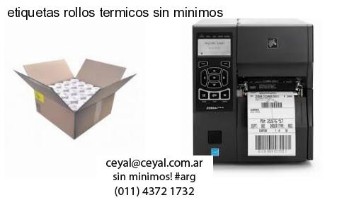etiquetas rollos termicos sin minimos