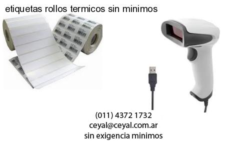 etiquetas rollos termicos sin minimos