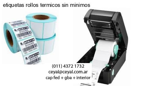 etiquetas rollos termicos sin minimos