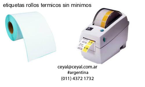 etiquetas rollos termicos sin minimos