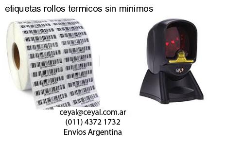 etiquetas rollos termicos sin minimos