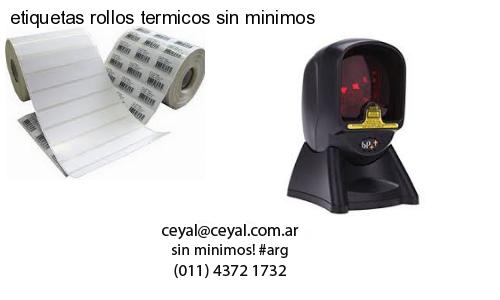 etiquetas rollos termicos sin minimos