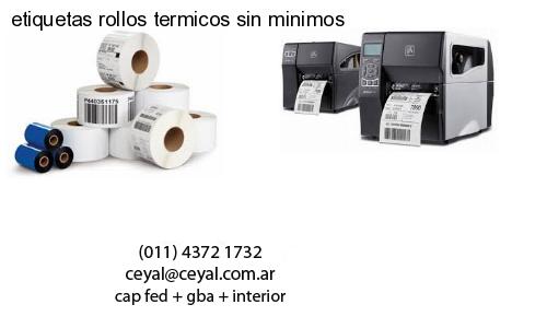 etiquetas rollos termicos sin minimos