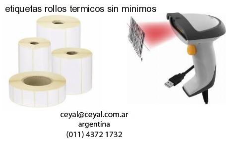 etiquetas rollos termicos sin minimos