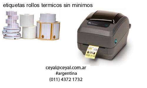 etiquetas rollos termicos sin minimos
