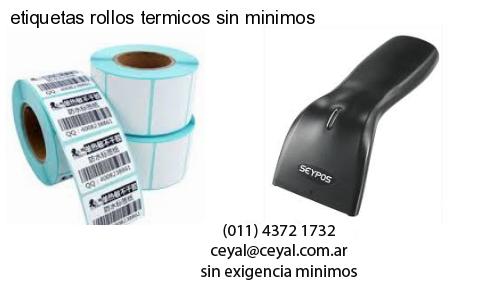 etiquetas rollos termicos sin minimos