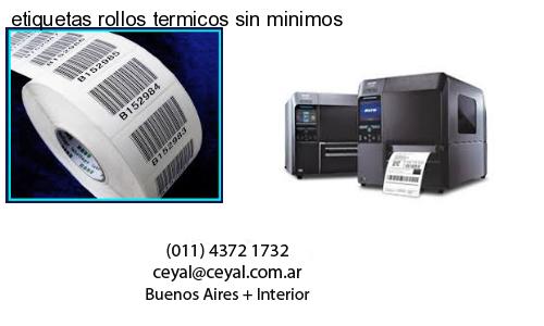 etiquetas rollos termicos sin minimos