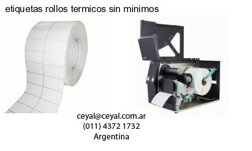 etiquetas rollos termicos sin minimos