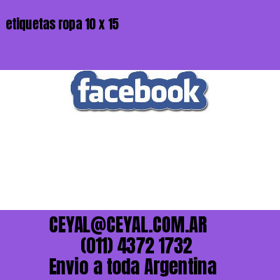 etiquetas ropa 10 x 15