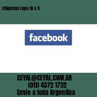 etiquetas ropa 10 x 9