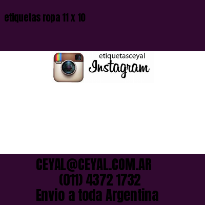 etiquetas ropa 11 x 10
