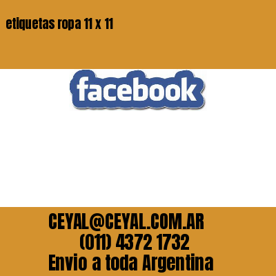 etiquetas ropa 11 x 11