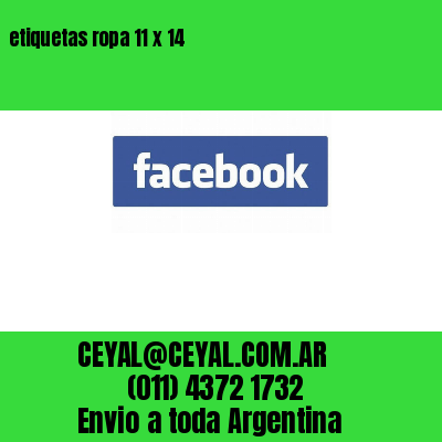 etiquetas ropa 11 x 14