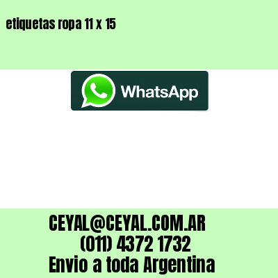 etiquetas ropa 11 x 15