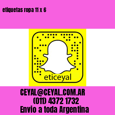 etiquetas ropa 11 x 6
