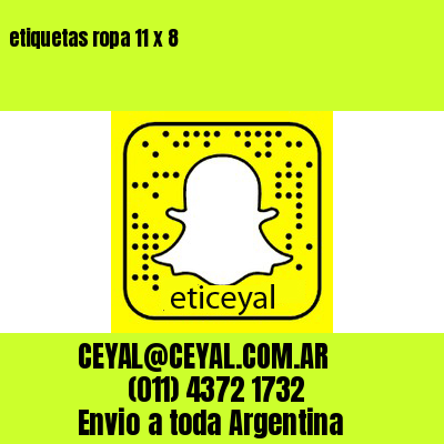 etiquetas ropa 11 x 8