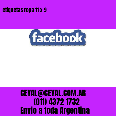 etiquetas ropa 11 x 9