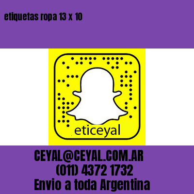 etiquetas ropa 13 x 10